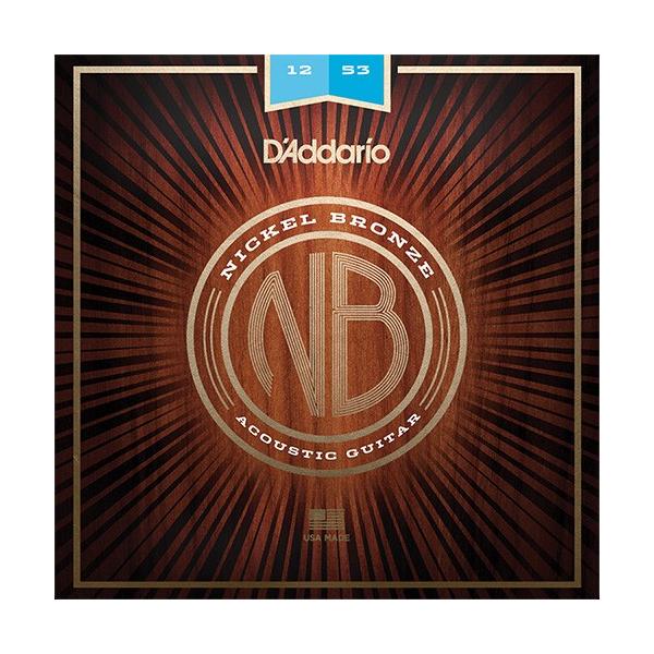 D'Addario __I AR[XeBbNM^[ NB1253 "Nickel Bronze, Light, 12-53"k䂤pPbgΉl