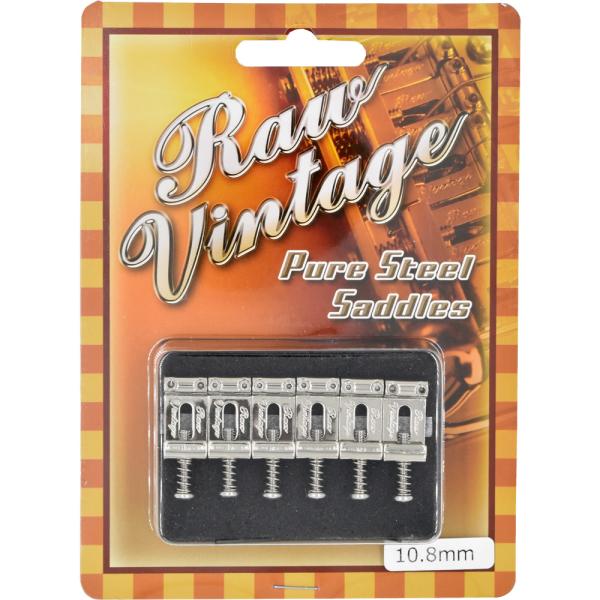 他サイト： RawVintage エレキギター サドル 10.8mm RVS-108〔ロウビンテージ Pure Steel Saddles ヴィンテージギター ギターパーツ カスタム〕〔ゆうパケット対応〕の商品画像