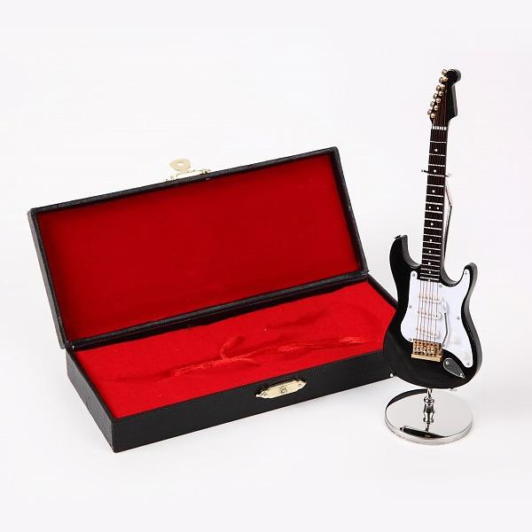 ミニチュア楽器 エレキギター GE34 全長約15cm BK SUNRISE SOUND HOUSE