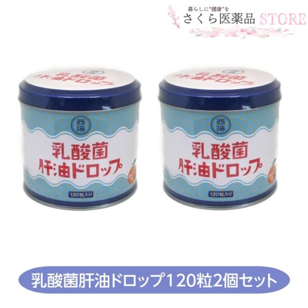 乳酸菌肝油ドロップ 120粒 2個セットビタミンA ビタミンD ビタミンC