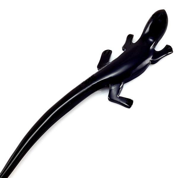水牛かんざし 簪 ヘアスティック トカゲ LIZARD 黒 バッファロー 水牛かんざし 簪 ヘアスティック トカゲ LIZARD 黒 バッファロー