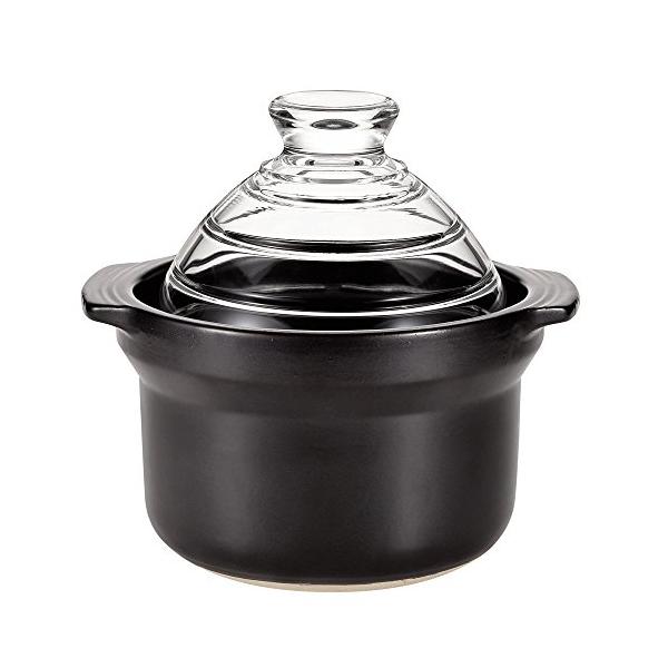 パール金属 おかゆ ご飯鍋 1合 炊き ガラス蓋付 ガス火専用 炊飯器 レシピ付き あじわい L1806