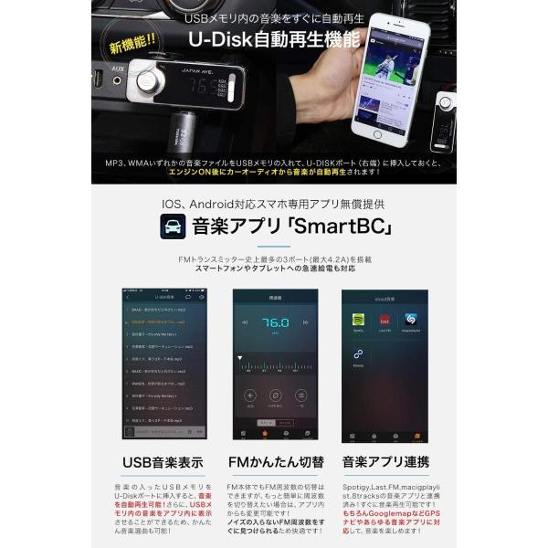 Japan Ave Fmトランスミッター Bluetooth 4 2 高音質 Atsチップ搭載 特許工場製造 Ja996 メーカー1年保証 Inlandfisheries Go Th