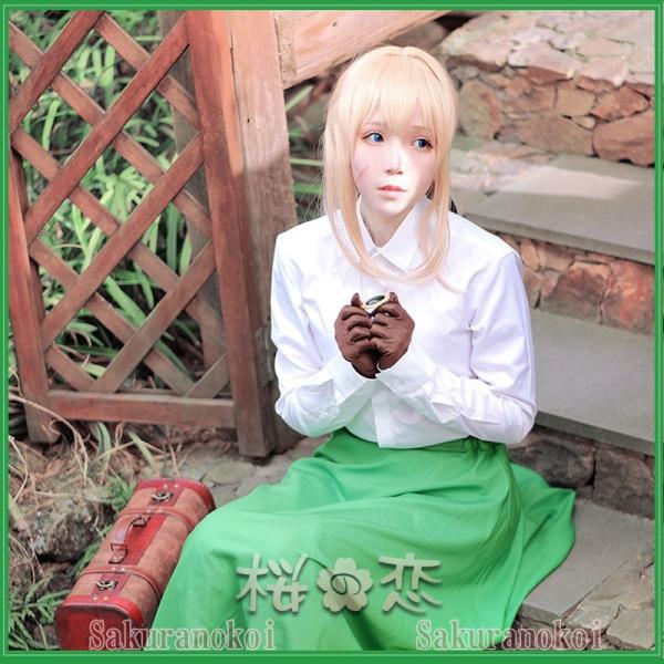 39 割引 現品限り一斉値下げ ヴァイオレット エヴァーガーデン コスプレ 衣装 ウィッグ セット コスプレ レディース Pumpkinranch Com