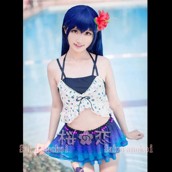 ラブライブ Lovelive コスプレ 園田海未 覚醒 水着シリーズ コスチューム Uw301 Uw301 桜の恋 通販 Yahoo ショッピング