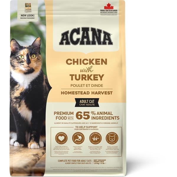 他サイト： 【NEWパッケージ】アカナ　ホームステッドハーベスト　1.8kg【キャットフード】【正規品】の商品画像