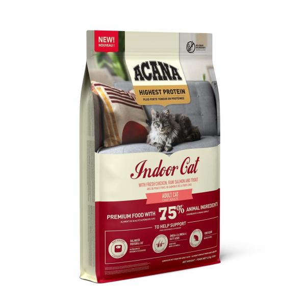 アカナ　ハイエストプロテインインドアキャット（ダイエット用・室内猫用）4.5kg【キャットフード】【正規品】