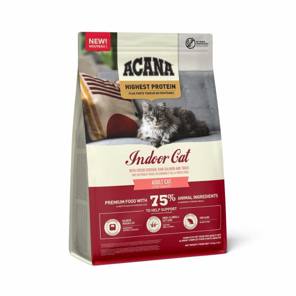 【アウトレット賞味期限印字不良】アカナ　ハイエストプロテインインドアキャット（ダイエット用・室内猫用） 1.8kg【キャットフード】【正規品】