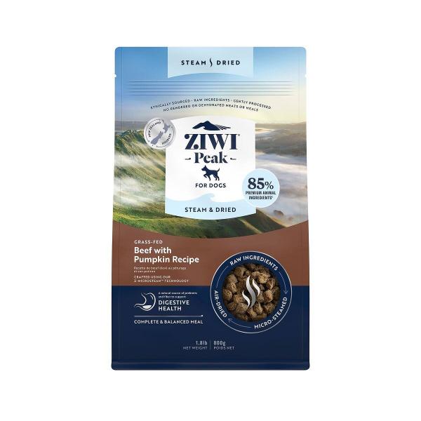 【賞味期限2026年10月9日】ZIWI Peak（ジウィピーク) スチーム＆ドライ・ドッグフード　ビーフ　800g 【正規品】