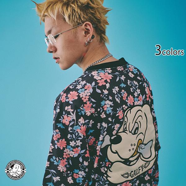 ボタニカルガルフィーTee GALFY 142066 ガルフィー 総柄 ゆったりめ オーバーサイズ ユニセックス sakurastyle_glf-m01031
