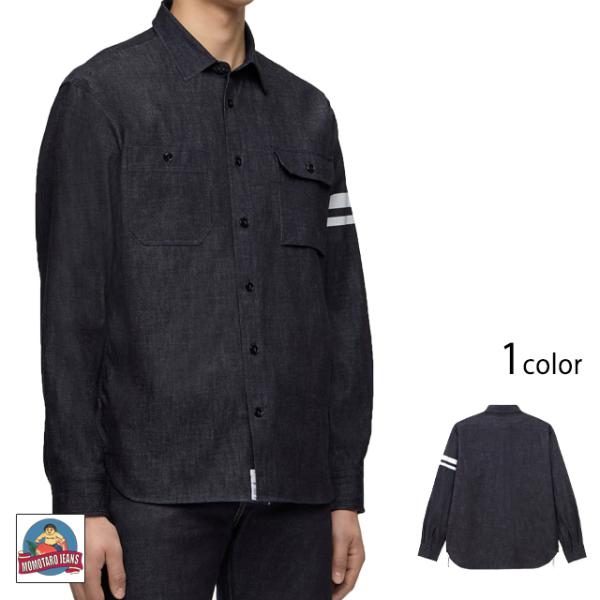 桃太郎ジーンズ トリプルステッチ長袖シャツ/TRIPLE STITCH L/S DENIM