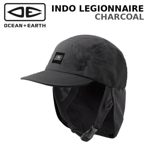 OCEAN&EARTH（オーシャンアンドアース）INDO 5 PANEL LEGIONNAIRE SURF CAP サーフキャップ チャコール