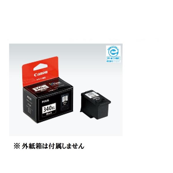 他サイト： Canon キヤノン 純正 インクカートリッジ BC-340XL ブラック・大容量 BC340XL BC 340XL 340 純正外紙箱なし アウトレット TS5130 MG4230 MG4130 MG3630 MG3530の商品画像