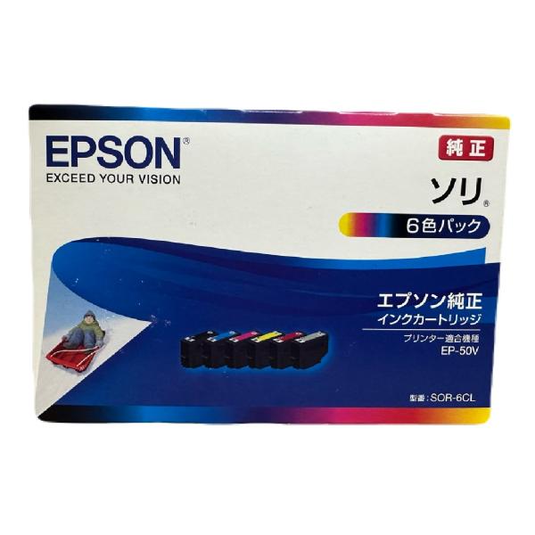エプソン（EPSON） 純正インク ソリ SOR-6CL 6色パック 目印：ソリ