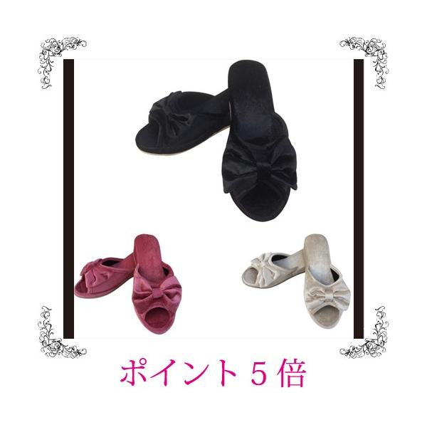 ヒールスリッパ 美脚スリッパ ルームシューズ リボン エレガント ベロア風 ダイエット 学校 おしゃれ Buyee Buyee Japanese Proxy Service Buy From Japan Bot Online