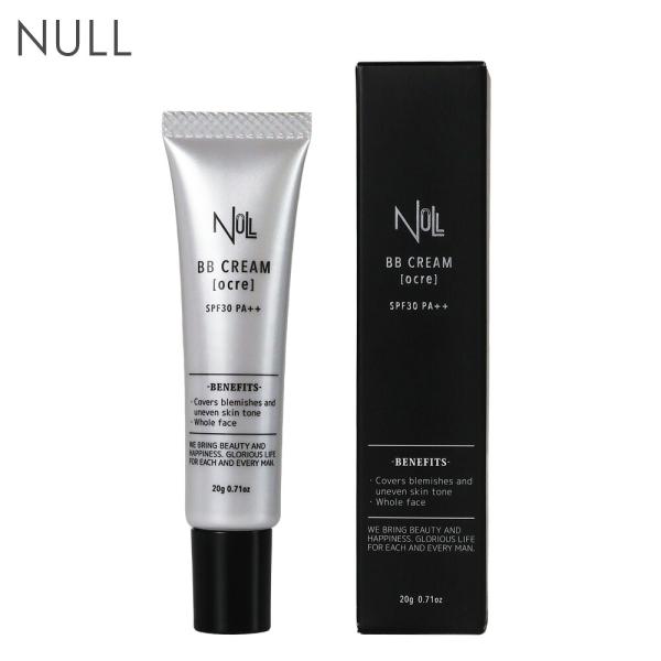 NULL BBクリーム メンズ 20g オークル 青ひげ 自然 ベースメイク 日焼け止め SPF30 PA++ コンシーラー 男性 ヌル メンズメイク 日本製
