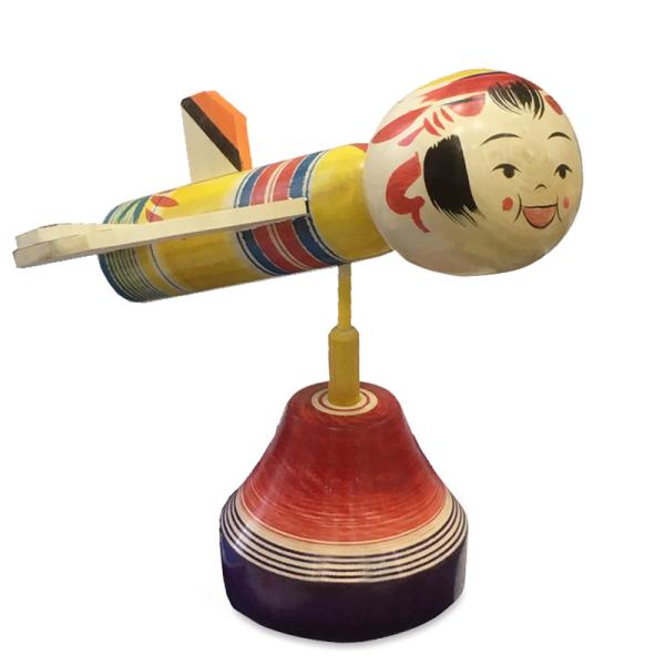 木製オリジナルこけし飛行機とオリジナル絵画（by ShuzSaya/絵本作家￼) 木製オリジナルこけし飛行機とオリジナル絵画（by ShuzSaya/絵本作家