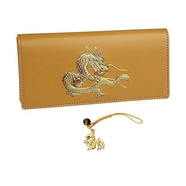 金運 アップ 長財布 風水 秘伝 皇帝龍 本金箔 メンズ 龍神 和柄 日本製  