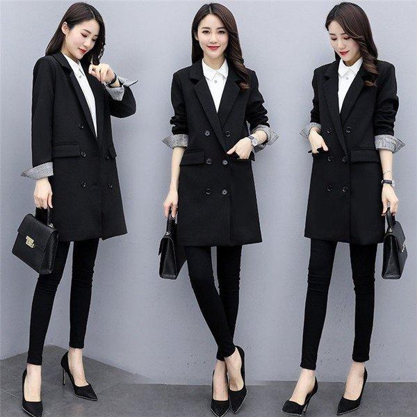 スーツ レディース スーツジャケット ロング ジャケット 春 テーラードジャケット 30代 40代 フォーマルスーツ ビジネススーツ 上着 春 通勤 Ol 卒業式 入学式 Ee434t002 Sakusaku 通販 Yahoo ショッピング