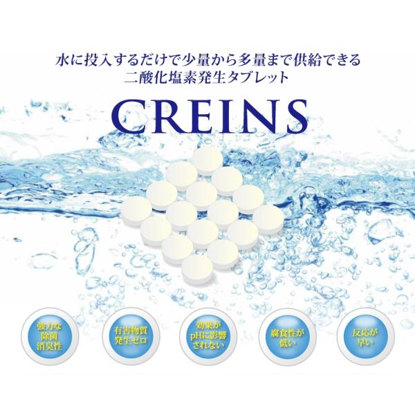 CLOX CRREINS クリアンス 二酸化塩素発泡タブレット10g20錠 高濃度