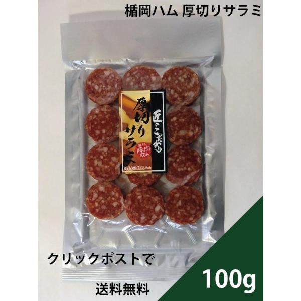 楯岡ハム 匠のこだわり 厚切りサラミソーセージ 100g 1個 クリックポストで全国送料無料