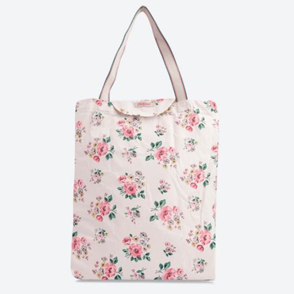 キャスキッドソン Cath Kidston バッグ トートバッグ エコバッグ 7663 Foldaway Tote フォルダウェイ トート Warmcream Grove Bunch 花柄ホワイト ピンク系 Cks 7663 Salada Bowl おしゃれブランド通販 通販 Yahoo ショッピング