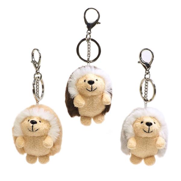 Exceart ハリネズミキーホルダー キーリング ペンダント ハリネズミ人形 ぬいぐるみ Pp綿 かわいい おしゃれ 財布 バッグ 2個セ 正規逆輸入品