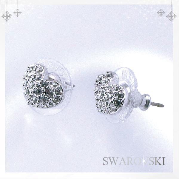 スワロフスキー SWAROVSKI ピアス ハート イヤリング レディース