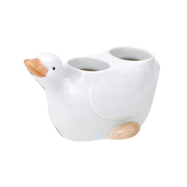 定番のお歳暮 冬ギフト ケチャップ 収納アヒル のキッチン用品 アヒル かわいい食器 サンアート マヨネーズ San276 白 立て 醤油さし 卓上調味料入れ Www We Job Com