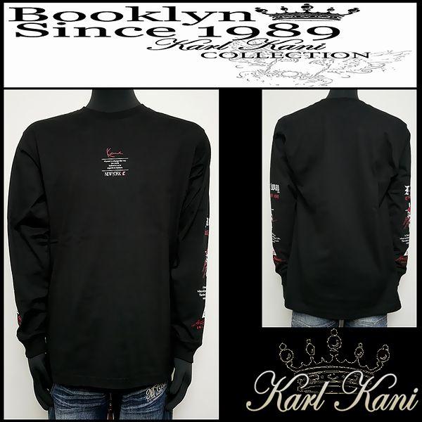 Karl Kani カールカナイ 服 ロンT レッドラインレッドメタルロン