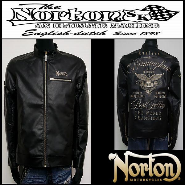 ノートン Norton 服 ジャケット プレミアムシングルライダース ノートン Norton 服 ジャケット プレミアムシングルライダース