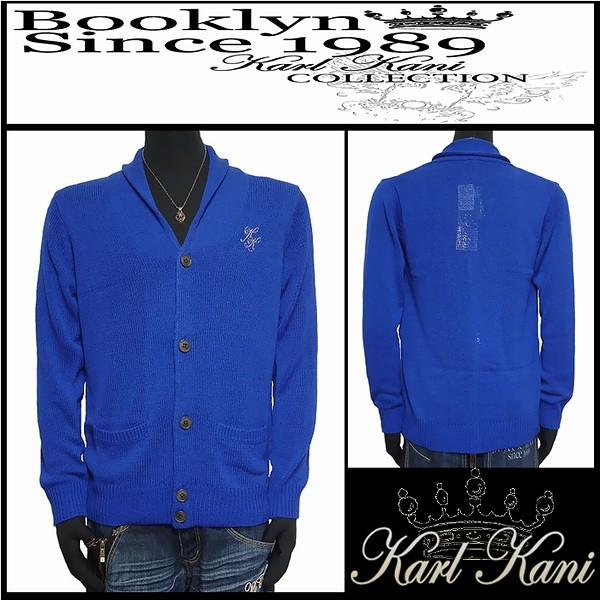Karl Kani（カールカナイ） 服 カーディガン カラーカーデ ブルー L 