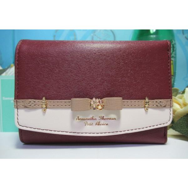 サマンサタバサ 「オンライン限定」リボンベルト折財布 オンライン限定」リボンベルト折財布(FREE ピンク): Samantha