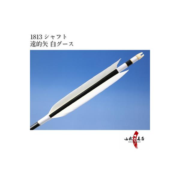 高速配送 弓道 矢 D 1155 遠的矢 白グース 1813シャフト 6本組 弓道用ジュラ矢 ラッキーシール対応 最新コレックション Ihmc21 Com