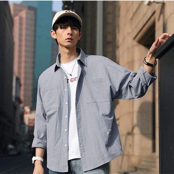メンズシャツ 19新作 カジュアルシャツ 無地 シャツ フォーマル 開襟 ゆったり 長袖 トップス グレー おしゃれ M 2xl Sbs012 Sami 通販 Yahoo ショッピング