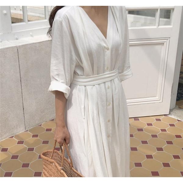 レディース ワンピース きれいめ マキシ丈ワンピース Vネック 大きいサイズ ワンピ ホワイト 白 黒 30代40代 18秋 2色 Aライン ワンピース Buyee Buyee Japanese Proxy Service Buy From Japan Bot Online