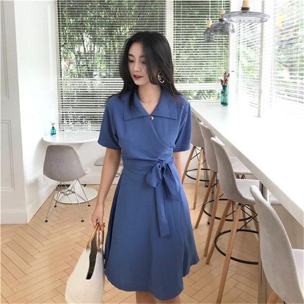 ワンピース レディース 秋夏 40代 膝丈ワンピース きれいめ 半袖 ミディアム丈ワンピース 腰括れ オシャレ 上品 大人 Sop0196 Sami 通販 Yahoo ショッピング