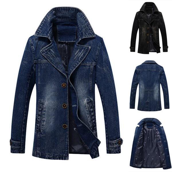 デニムジャケット メンズファション 19 春秋服 メンズ デニムコート ジャケット 格好いい ミディアム アウター ブラック ブルー 大人 M 3xl Spksw0149 Sami 通販 Yahoo ショッピング