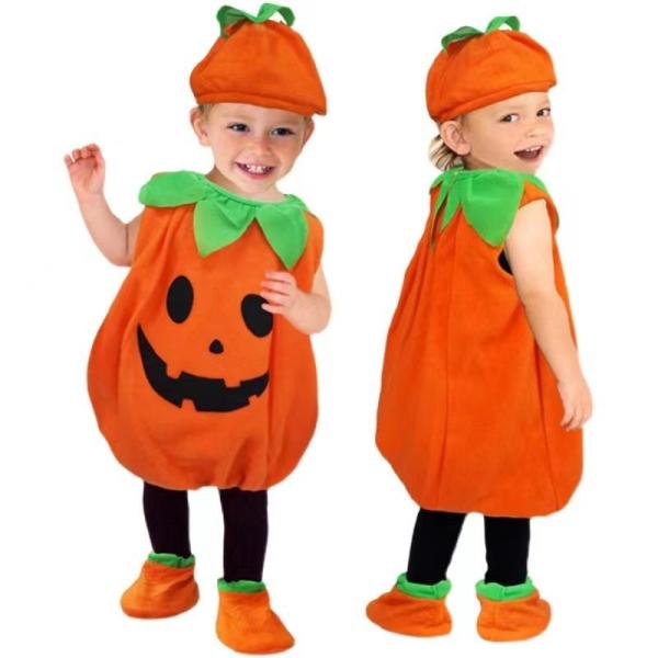 ハロウィン 子供 かぼちゃ コスプレ ベビー 女の子 男の子 子供用 ハロウィン仮装 赤ちゃん 着ぐるみ カボチャ コスチューム 子供 クリスマス#r