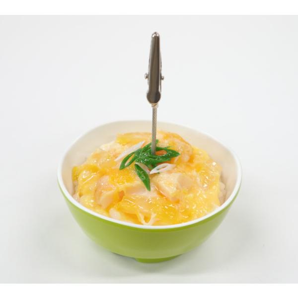 食品サンプル ミニ親子丼 メモクリップ ミニチュア : 食品さんぷる市場