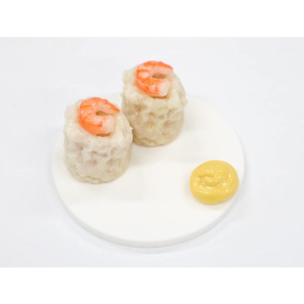 食品サンプル　シュウマイ（海老）　スマホスタンド　スマートフォンスタンド　焼売　海老しゅうまい