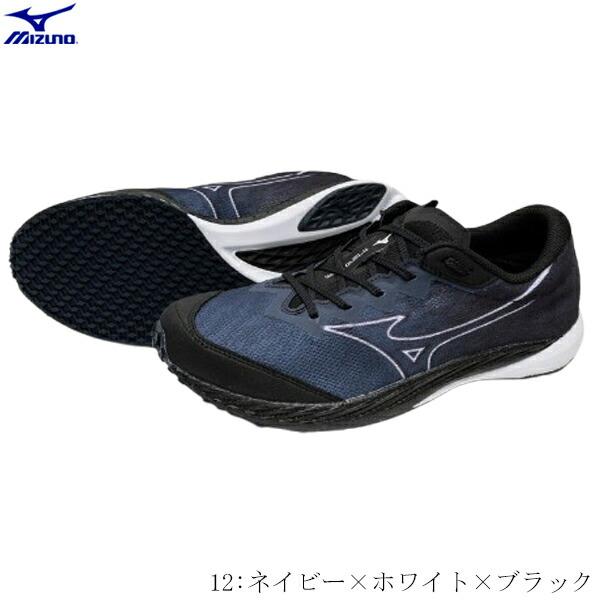 ウェーブデュエル4 ネイビー×ホワイト×ブラック　24.0 MIZUNO（ミズノ） レーシングシューズ マラソンシューズ WAVE DUEL4