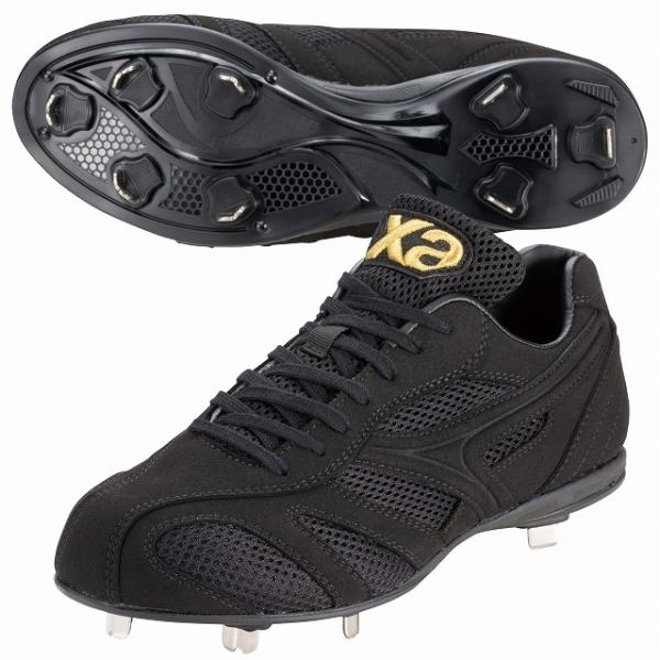ザナックス XANAX 紐式 樹脂底スパイク トラストCL 野球 ベースボール シューズ【取寄X】【9090】ブラックxブラック(2012)