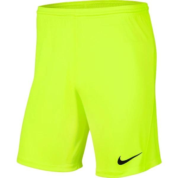 [メール便OK]ナイキ NIKE パーク3 ニットショート NB （ポケット無し）サッカー フットサル 702：ボルト/ブラック 黄色 パンツ [取り寄せ商品]BV6855-702