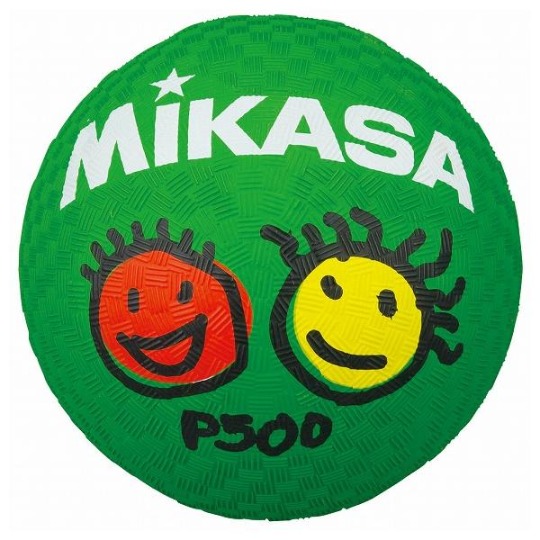ミカサ MIKASA プレイグラウンドボール P500 ゴム製 緑  幼児向け レジャー用 ストレッチ ヨガ[取り寄せ商品](2411oy)