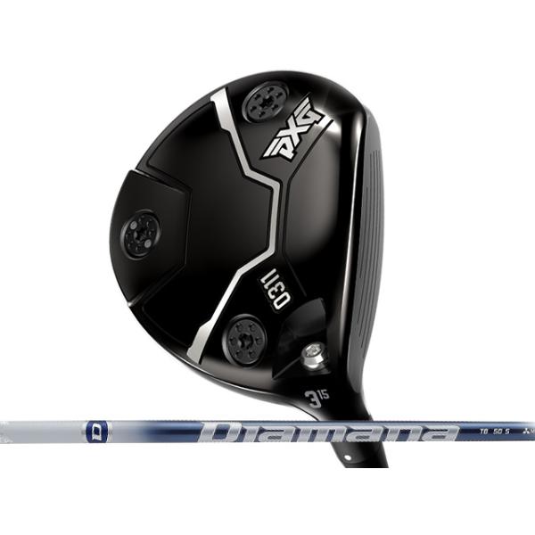 新品同様 PXG 1W 3W 5W 3本セット BLACK OPS ディアマナ PXG (ピーエックスジー) 0311 BLACK OPS フェアウェイウッド Diamana