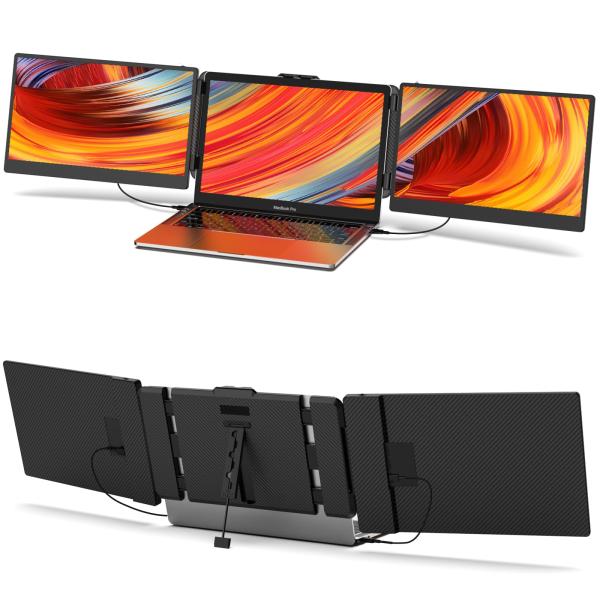 Kwumsy S2 モバイルモニター 2画面 トリプルポータブルモニター Kwumsy S2 モバイルモニター 2画面 トリプルポータブルモニター