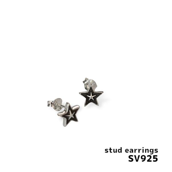 【ALEX STREETER】ピアス スタッド シルバー925 シンプルスター ALEX STREETER】ピアス スタッド シルバー925 シンプルスター ALEX