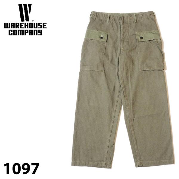 WAREHOUSE（ウエアハウス） Lot 1097 USMC HERRINGBONE MONKEY PANTS