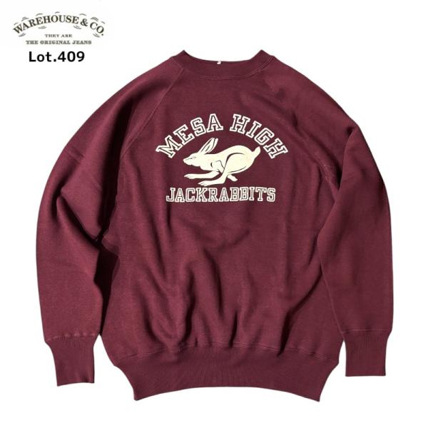 WAREHOUSE（ウエアハウス） Lot 409 MESA HIGH ラグランクルー